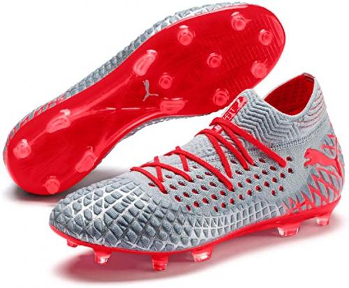 PUMA Future 4.1 Netfit FG/AG - Glacial Blue-Nrgy Red-High Risk Red - statt 199,95€