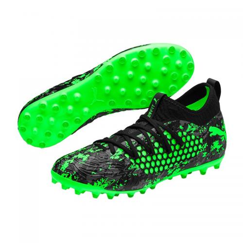 PUMA Future 19.3 Netfit MG - Black/Gray/Green Gecko - statt 79,95€